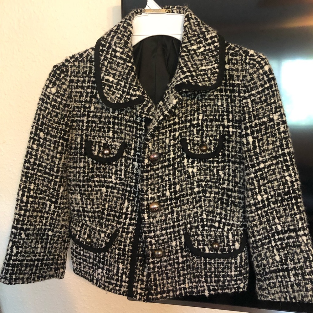 Express tweed blazer jacket, sophisticated check